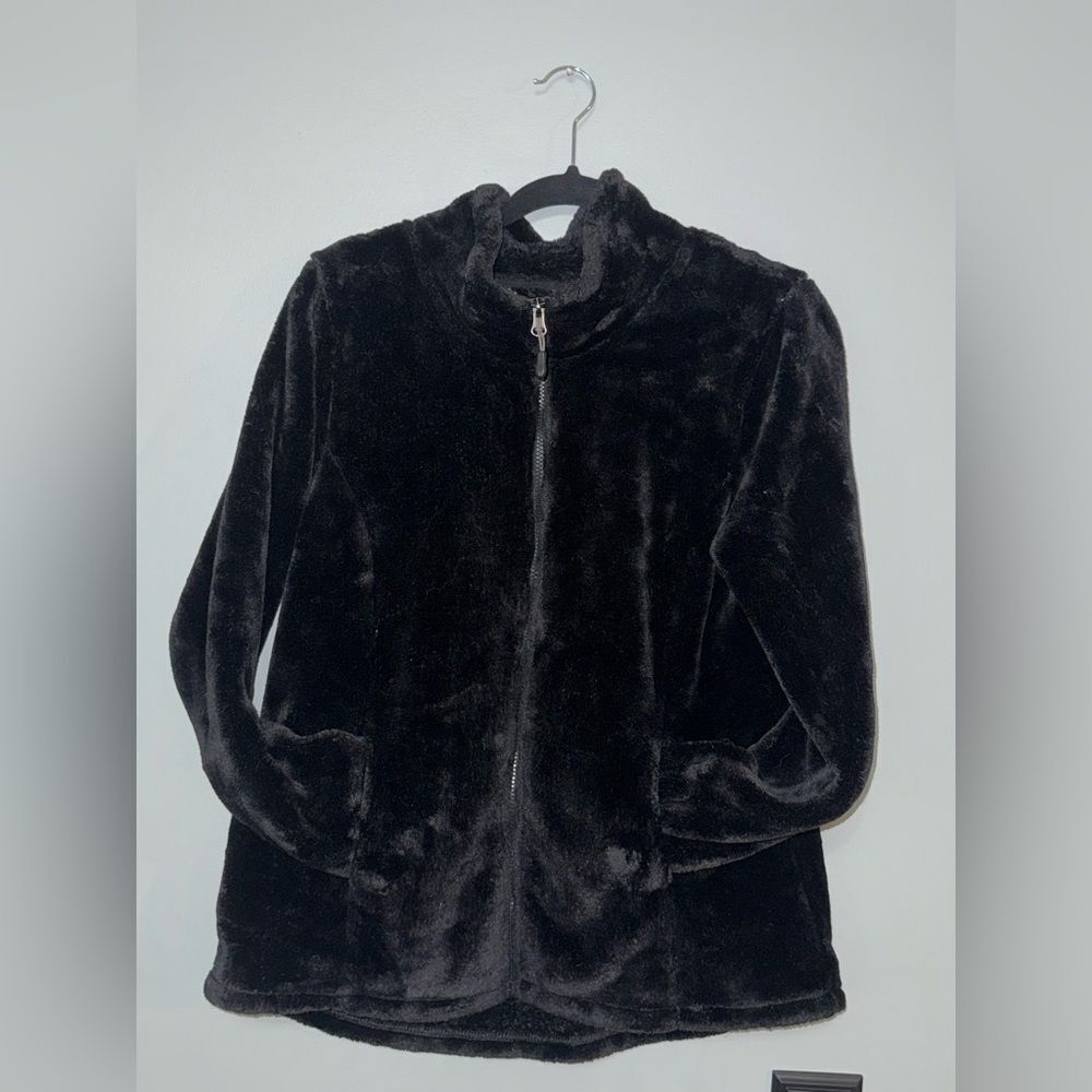 32 Degree Heat Black Faux Fur Jacket